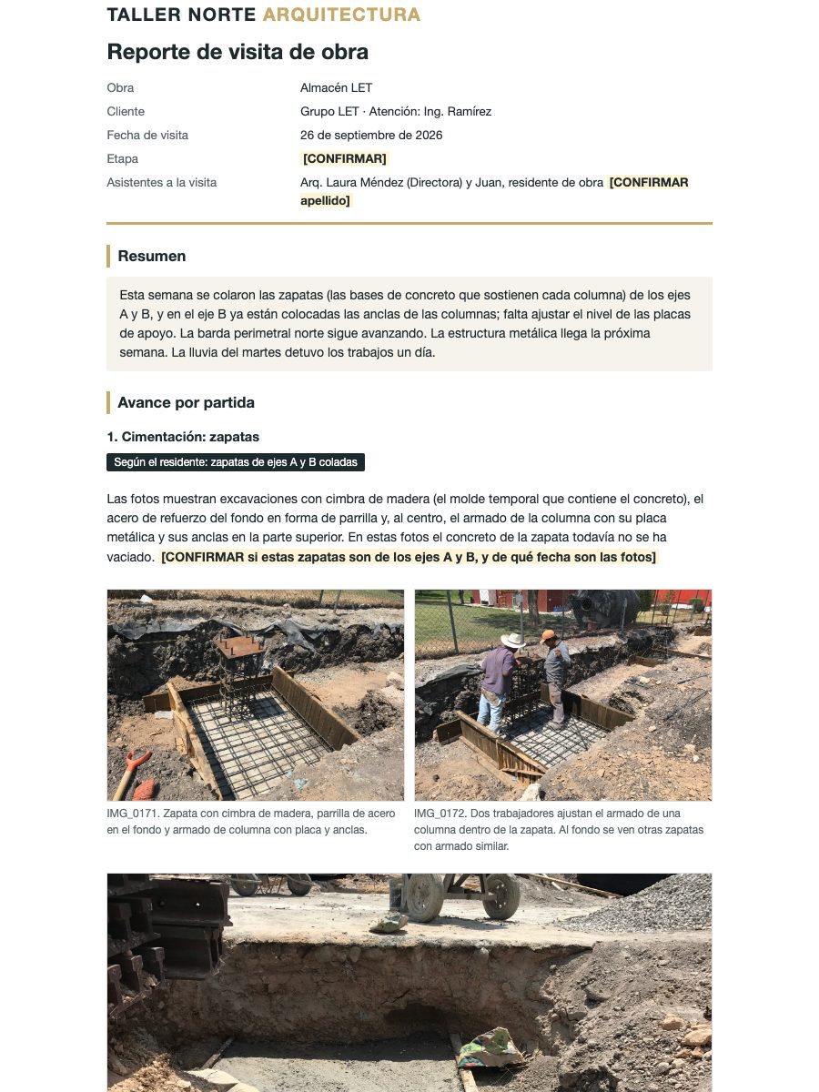 Reporte de obra de Gaudí